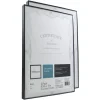 Slimline Document Frames, 8-1/2" x 11", Black, Pack Of 2 Frames