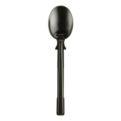 SmartStock T-Series Disposable Cutlery Refills, Polystyrene Soup Spoons, Black, 40 Soup Spoons Per Refill, Box Of 24 Refills