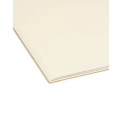 Smead 1/3-Cut 2-Ply SuperTab File Folders, Letter Size, Manila, Box Of 100