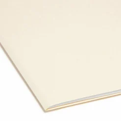 Smead 1/3-Cut 2-Ply SuperTab File Folders, Letter Size, Manila, Box Of 100