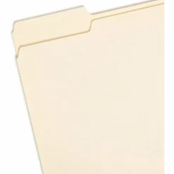 Smead File Folders, Letter Size, 1/3 Cut, Manila, Pack Of 100 (10330)