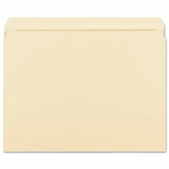 Smead File Folders, Letter Size, Straight Cut, Manila, Pack Of 100