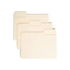 Smead SuperTab Heavyweight File Folders, Letter Size, 1/3 Cut, Manila, Box Of 50
