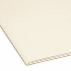 Smead SuperTab Heavyweight File Folders, Letter Size, 1/3 Cut, Manila, Box Of 50