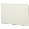 Smead Blank Pressboard File Guides, Legal Size, 100% Recycled, Gray/Green, Box Of 50