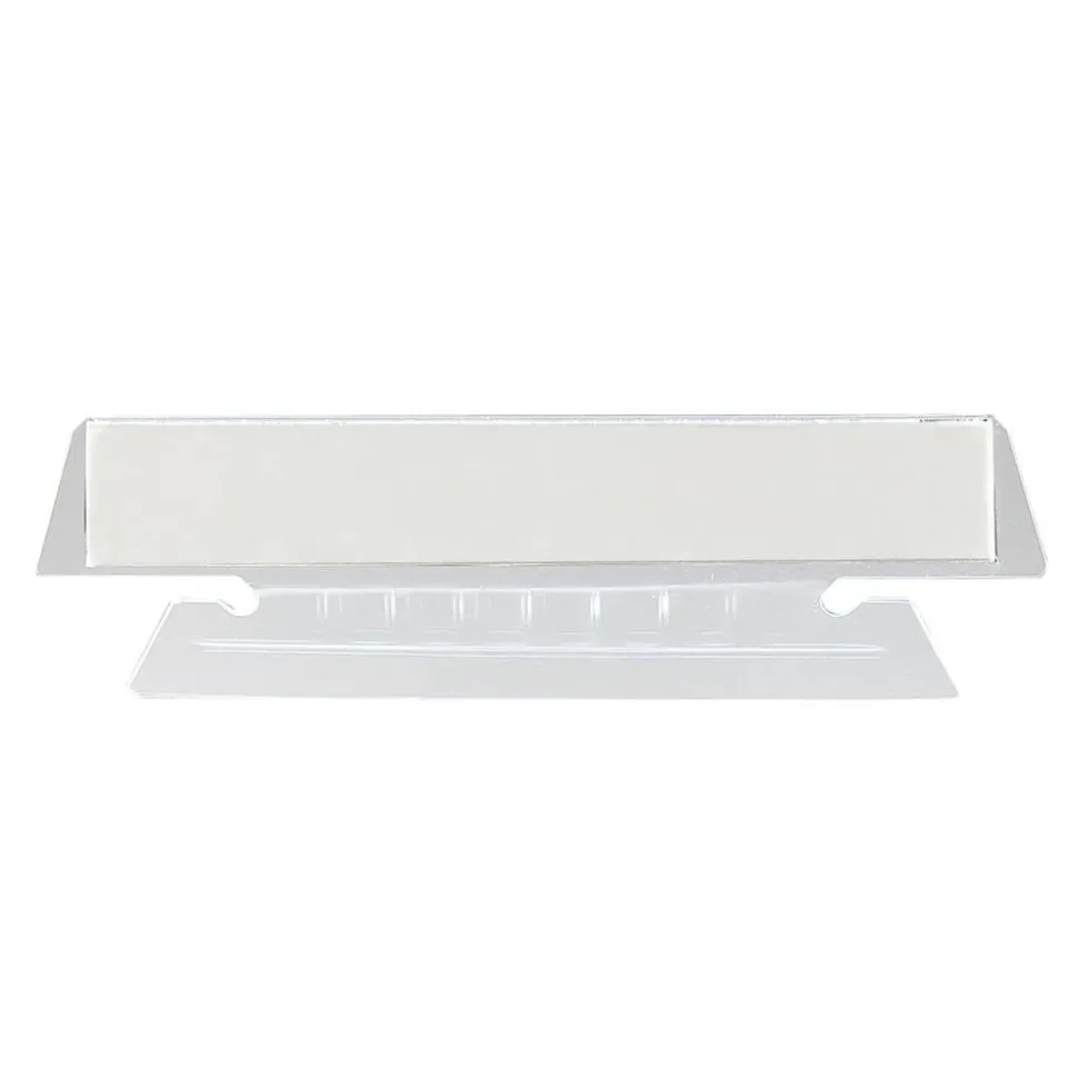Smead Clear Hanging Poly Tabs, 3 1/2" For 1/3 Cut Tabs, Pack Of 25