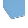 Smead Color File Folders, With Reinforced Tabs, Letter Size, 1/3 Cut, Blue, Box Of 100