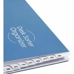 Smead Desk File/Sorter, A-Z, Letter Size, 35% Recycled, Dark Blue
