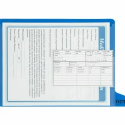 Smead Durable Poly End-Tab Out Guides, Letter Size, Blue, Pack Of 25