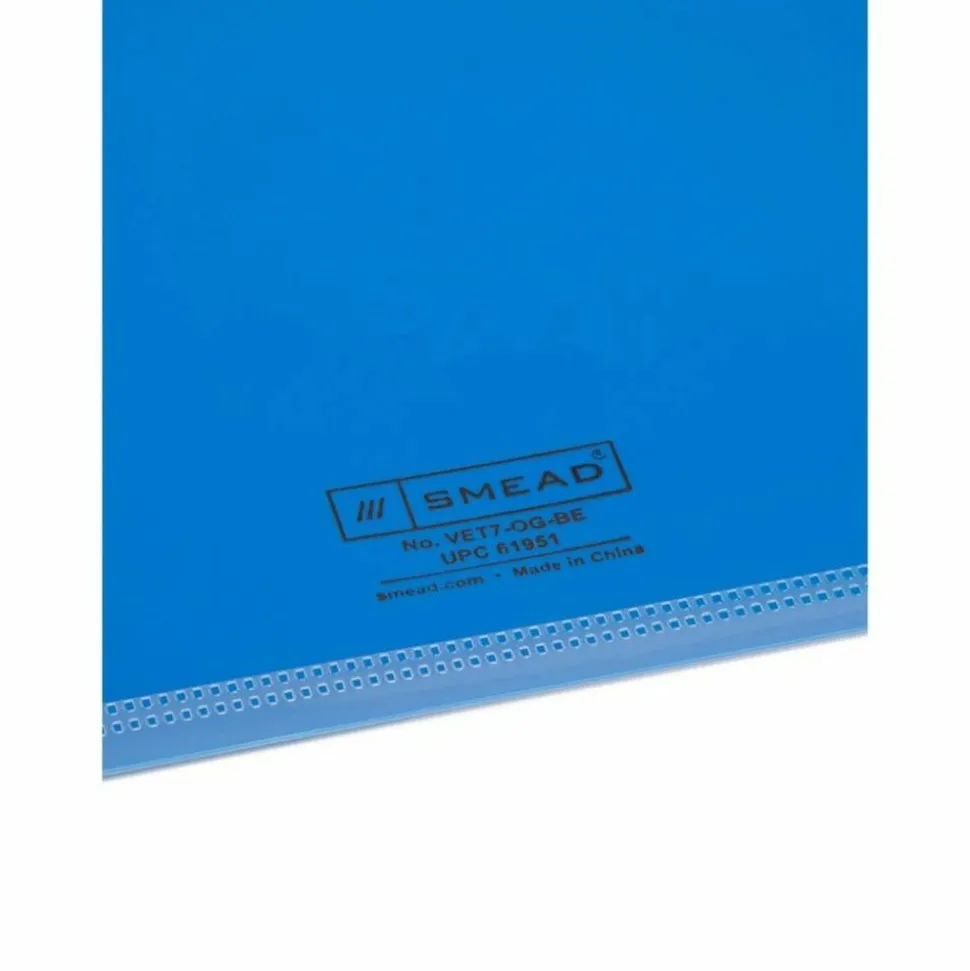 Smead Durable Poly End-Tab Out Guides, Letter Size, Blue, Pack Of 25
