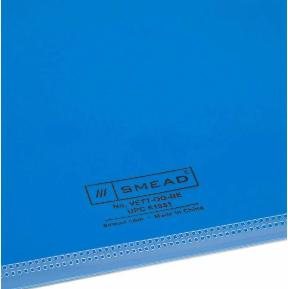 Smead Durable Poly End-Tab Out Guides, Letter Size, Blue, Pack Of 25