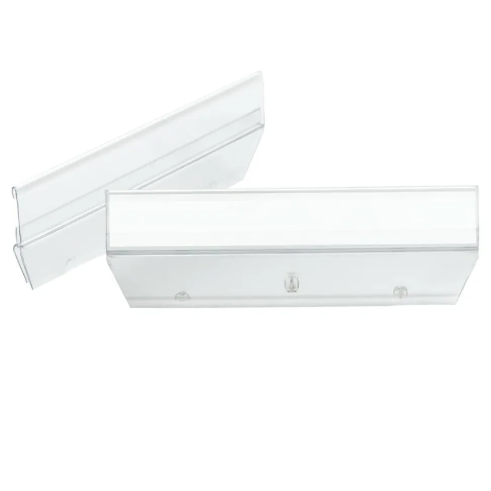Smead Easy Slide Tabs, 3 1/2" x 1/2", Clear, Pack Of 18