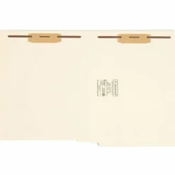 Smead End-Tab Folders With Fastener, 8 1/2