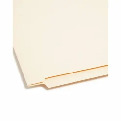 Smead End-Tab Folders With Fastener, 8 1/2