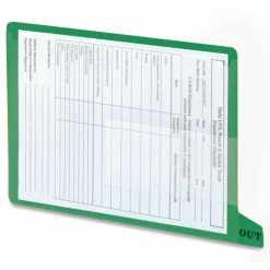 Smead End-Tab Out Guides, Letter Size, Green, Pack Of 25