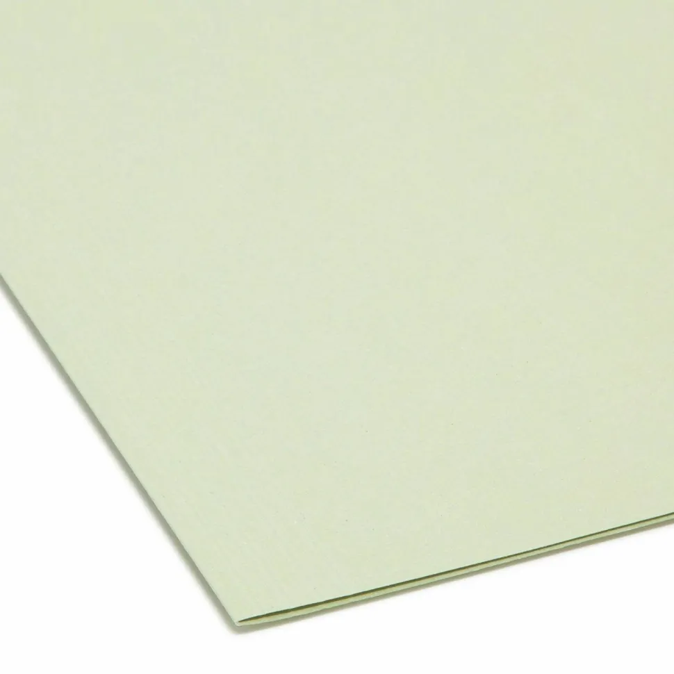 Smead FasTab Hanging File Folders, Letter Size, Moss, Pack Of 20