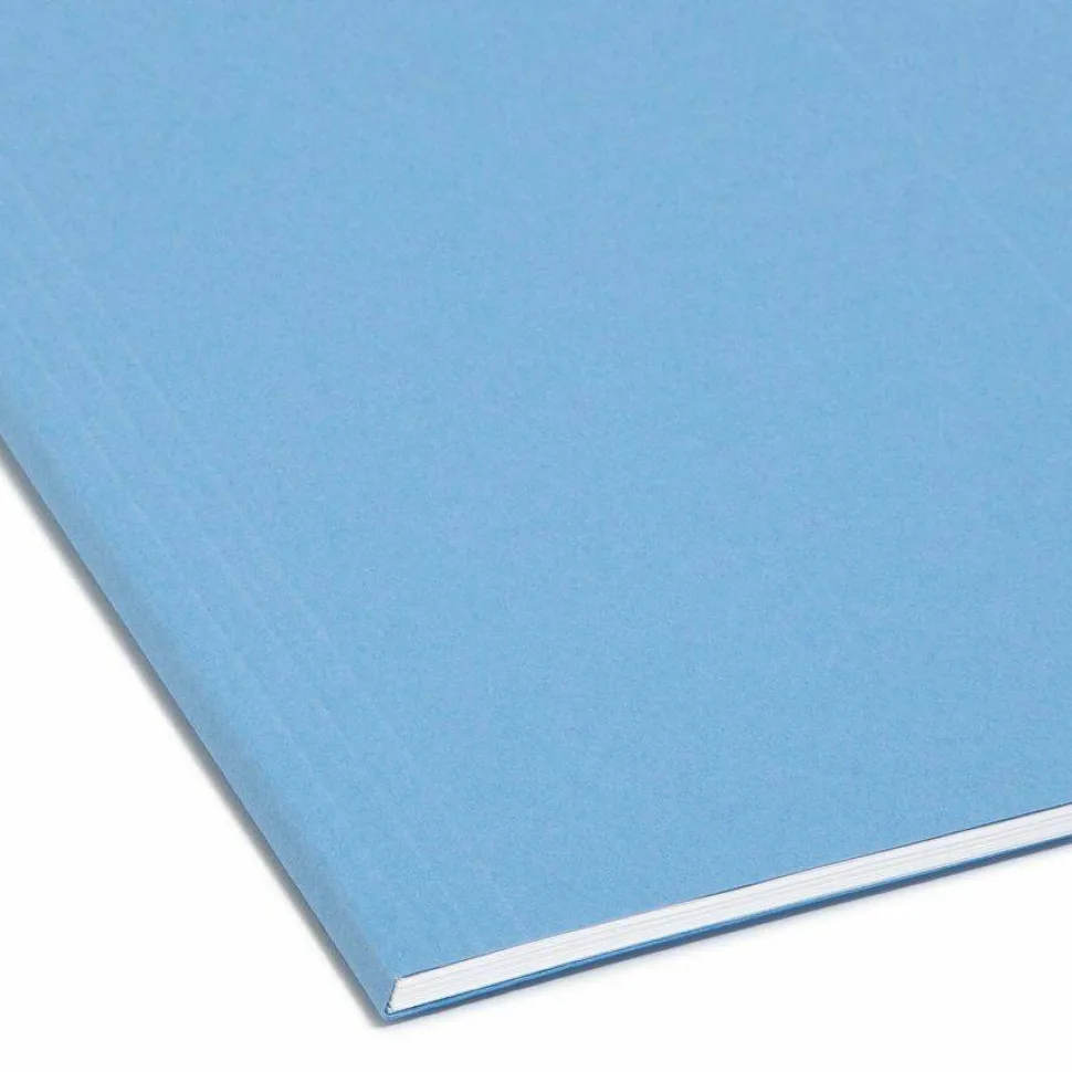Smead FasTab Hanging File Folders, Letter Size, Blue, Box Of 20