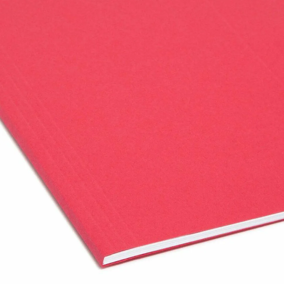 Smead FasTab Hanging File Folders, Letter Size, Assorted Colors, Pack Of 18 Folders