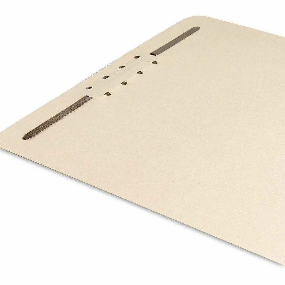 Smead File Backs With Fasteners, Letter Size, Manila, Box Of 100