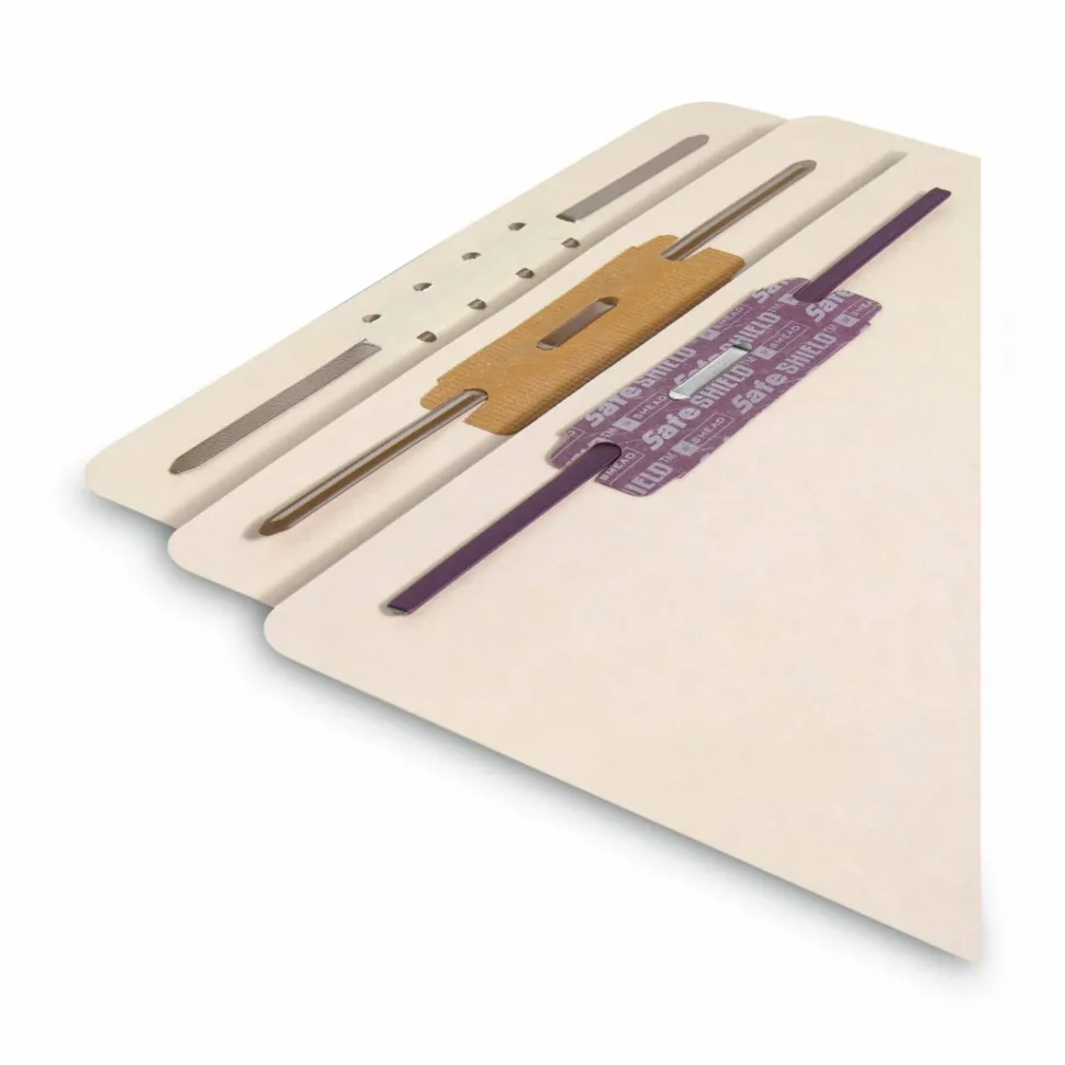 Smead File Backs With Fasteners, Letter Size, Manila, Box Of 100