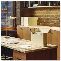 Smead Flip Top Box, Letter Files, 13 x 3.7 x 10, Beige
