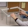 Smead Heavy-Duty Adjustable Hanging Folder Frame - Letter - 16" to 24" Long - Steel, Plastic - White - 1 Box