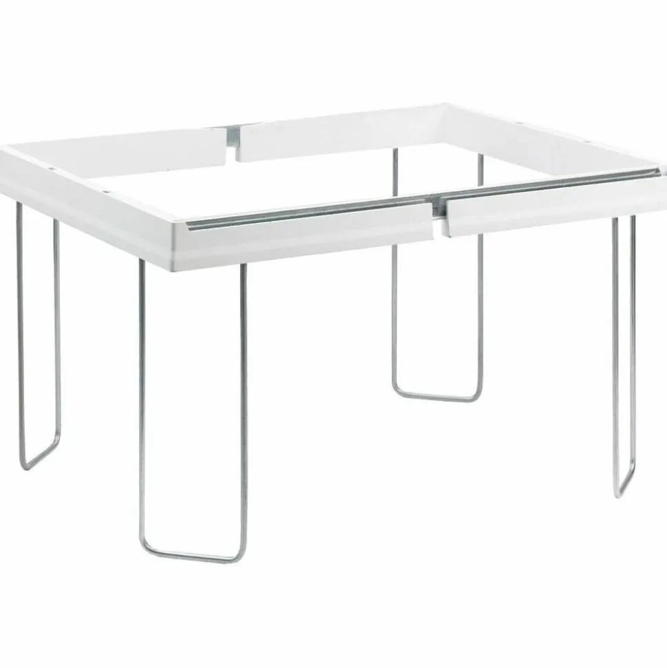 Smead Heavy-Duty Adjustable Hanging Folder Frame - Letter - 16" to 24" Long - Steel, Plastic - White - 1 Box