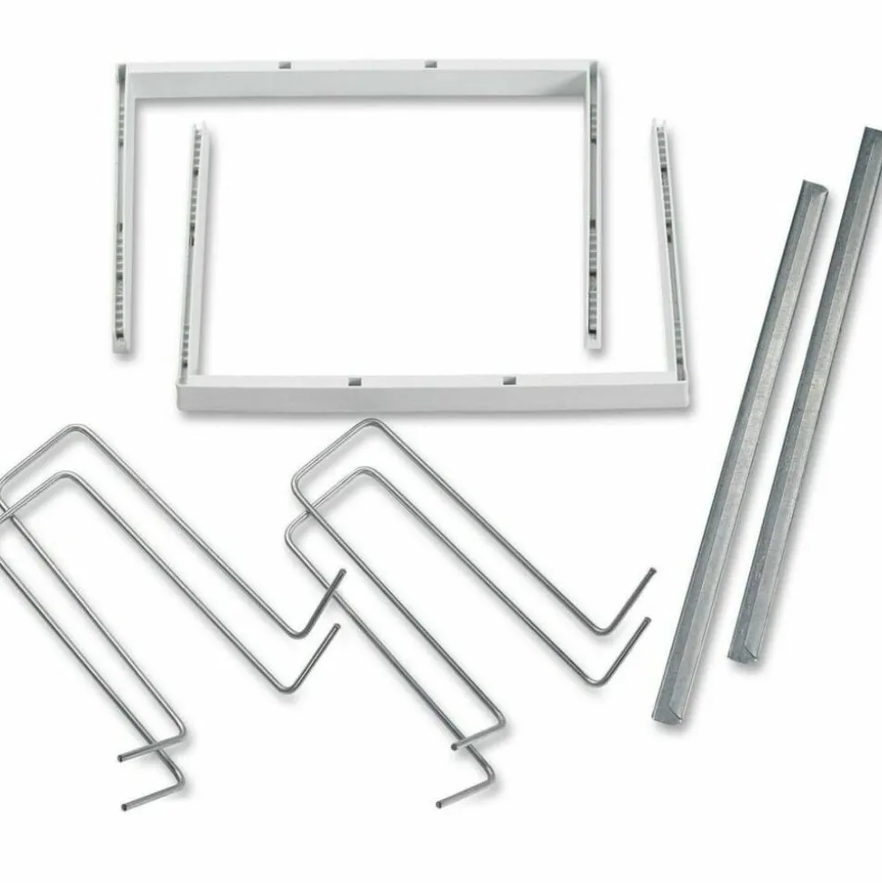 Smead Heavy-Duty Adjustable Hanging Folder Frame - Letter - 16" to 24" Long - Steel, Plastic - White - 1 Box
