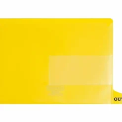 Smead Letter - Divider - pre-printed: OUT - tabbed - yellow (pack of 25)
