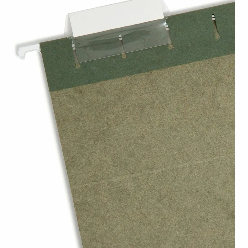 Smead Premium-Quality Hanging Folders, 1/5-Cut Tabs, Letter Size, Standard Green, Pack Of 25 Folders