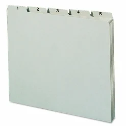 Smead Preprinted Pressboard 1-31 Daily File Guide, Letter Size, 100% Recycled, Gray/Green