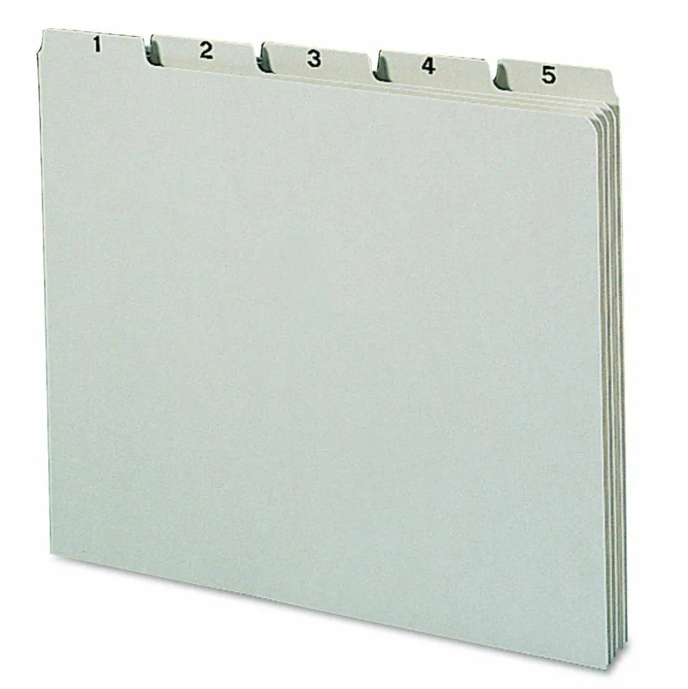 Smead Preprinted Pressboard 1-31 Daily File Guide, Letter Size, 100% Recycled, Gray/Green