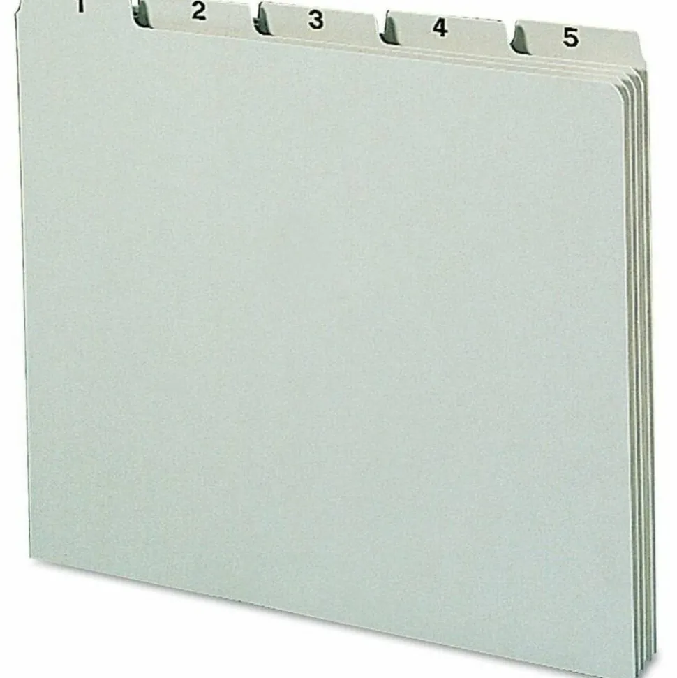 Smead Preprinted Pressboard 1-31 Daily File Guide, Letter Size, 100% Recycled, Gray/Green