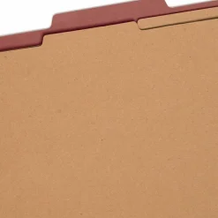 Smead Pressboard Classification Folders, 2/5-Cut Tab, Expands 2