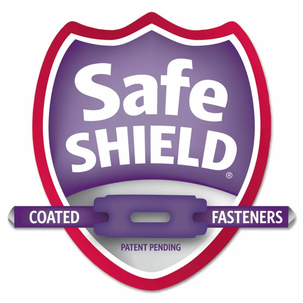Smead Pressboard Fastener Folders With SafeSHIELD Fasteners, 3" Expansion, Legal Size, 100% Recycled, Gray/Green, Box Of 25
