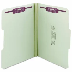 Smead Pressboard Fastener Folders With SafeSHIELD Fasteners, 1