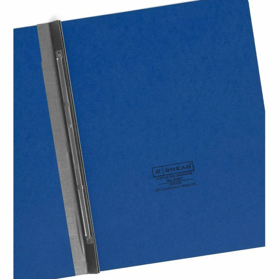 Smead Pressboard Report Covers, Letter Size (8 1/2" x 11"), 60% Recycled, Dark Blue