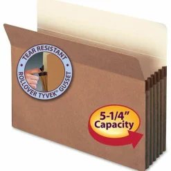 Smead Redrope File Pockets, Letter Size, 5 1/4