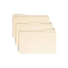 Smead Reinforced Tab File Folders, Legal Size, 1/3 Cut, Manila, Box Of 100