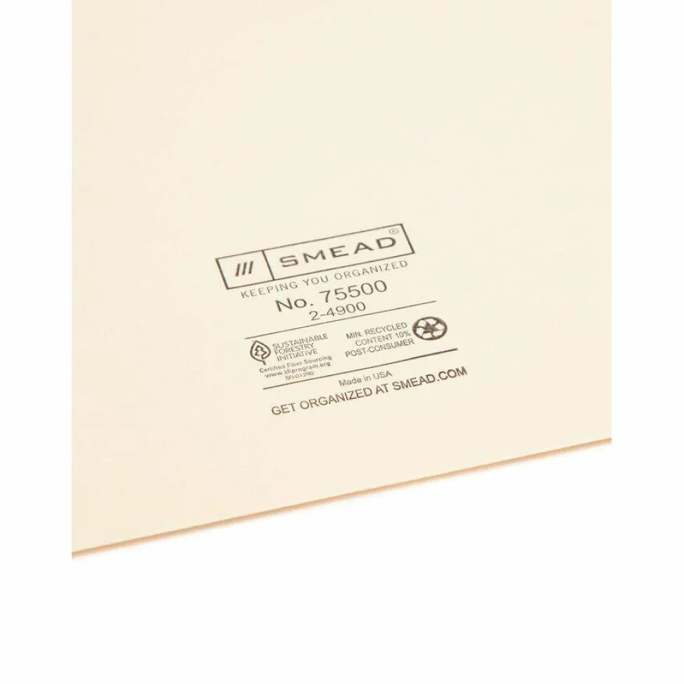 Smead Straight Tab Cut Letter Recycled File Jacket