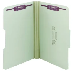 Smead 1/3 Tab Cut Legal Recycled Fastener Folder