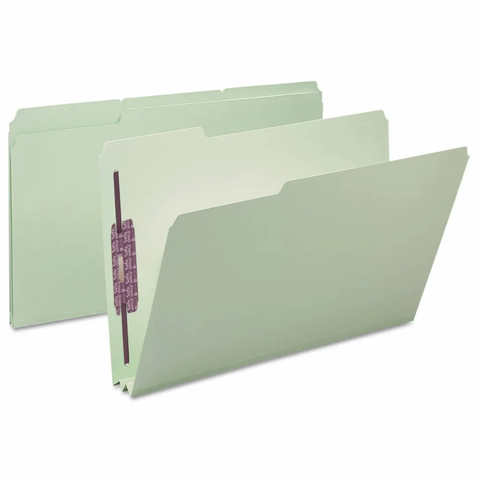 Smead 1/3 Tab Cut Legal Recycled Fastener Folder