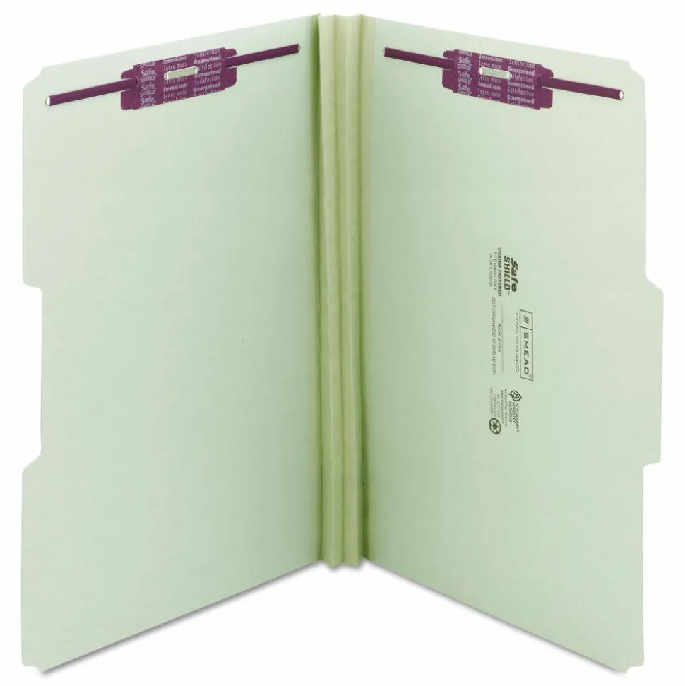 Smead 1/3 Tab Cut Legal Recycled Fastener Folder