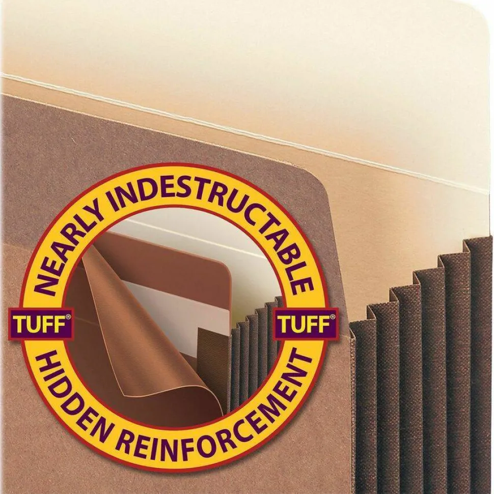 Smead TUFF Straight Tab Cut Letter Recycled File Pocket