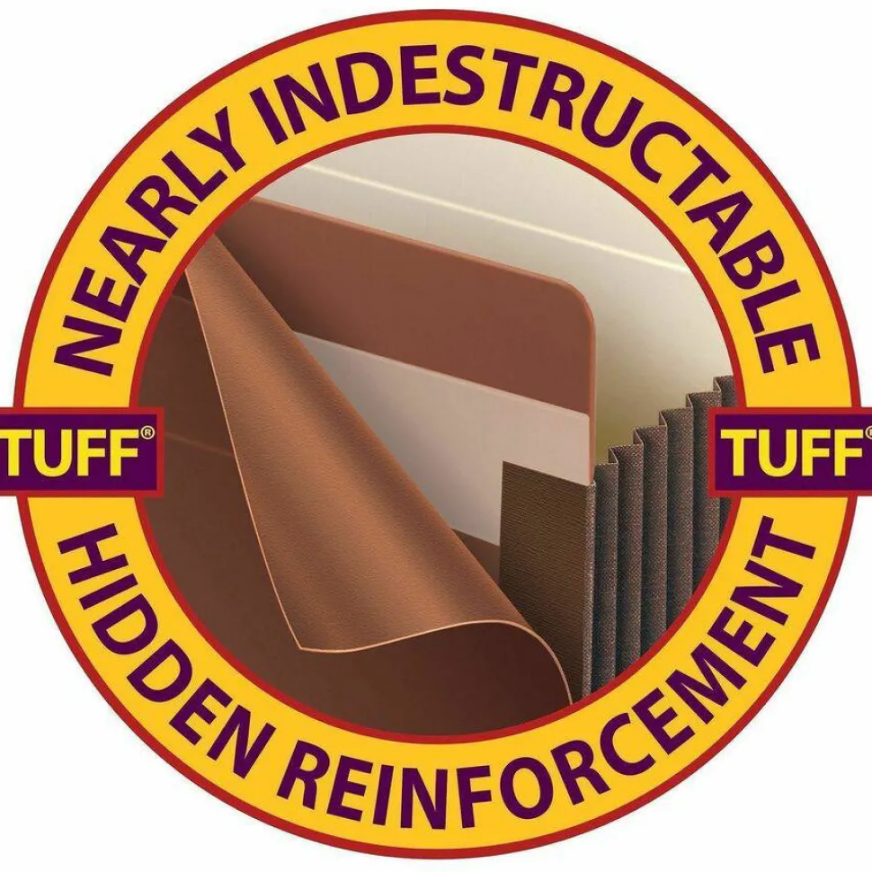 Smead TUFF Straight Tab Cut Letter Recycled File Pocket