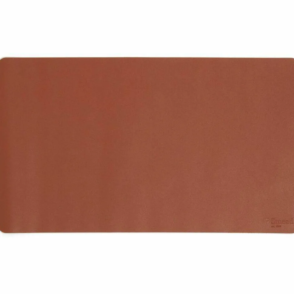 Smead Vegan Leather Desk Pads, 23.6" x 13.7", Brown