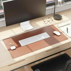 Smead Vegan Leather Desk Pads, 31.5
