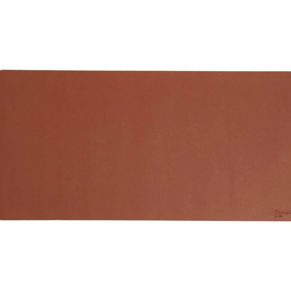 Smead Vegan Leather Desk Pads, 31.5" x 15.7", Brown