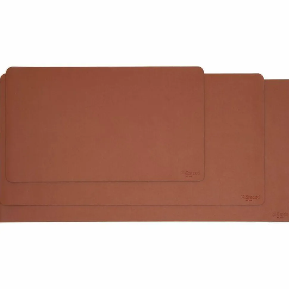 Smead Vegan Leather Desk Pads, 31.5" x 15.7", Brown