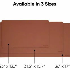 Smead Vegan Leather Desk Pads, 31.5